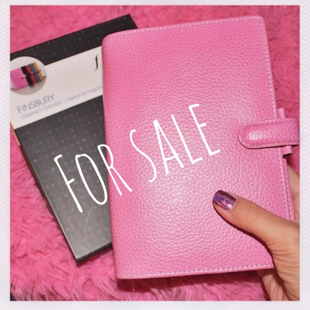 Filofax Personal sized PINK Finsbury.